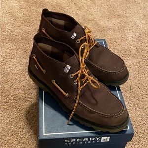 Men’s Sperry A/O Lug Chukka WP Brown Boot sz 11 M